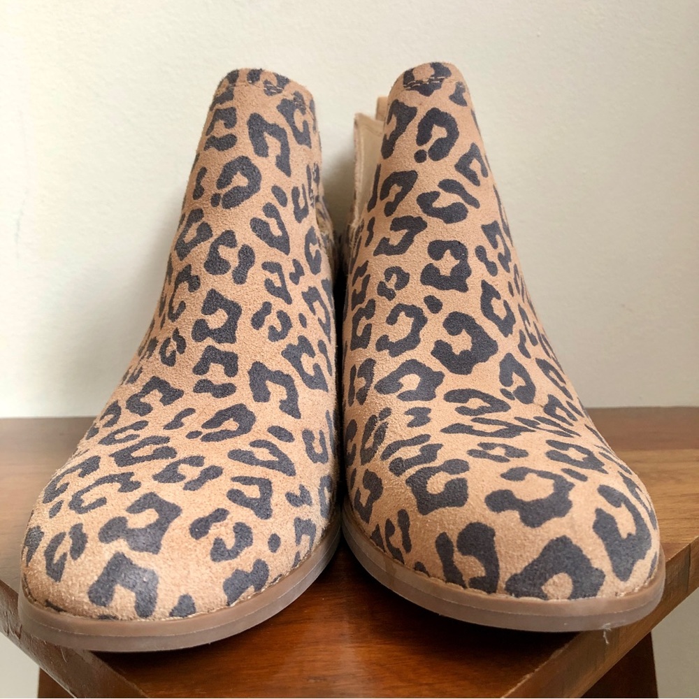 Toms Kallie leopard print booties NWT - Picture 4 of 16